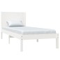 vidaXL Estructura de cama madera maciza de pino blanco 100x200 cm vidaXL Estructura de cama madera maciza de pino blanco 100x200 cm