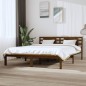 vidaXL Estructura de cama madera maciza de pino marrón miel 120x200 cm vidaXL Estructura de cama madera maciza de pino marrón miel 120x200 cm
