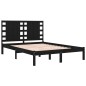 vidaXL Estructura de cama madera maciza doble pequeña negra 120x190 cm vidaXL Estructura de cama madera maciza doble pequeña negra 120x190 cm