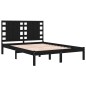vidaXL Estructura de cama madera maciza negra Super King 180x200 cm vidaXL Estructura de cama madera maciza negra Super King 180x200 cm