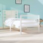 vidaXL Estructura de cama individual madera maciza blanco 90x190 cm vidaXL Estructura de cama individual madera maciza blanco 90x190 cm