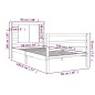 vidaXL Estructura de cama individual madera maciza blanco 90x190 cm vidaXL Estructura de cama individual madera maciza blanco 90x190 cm