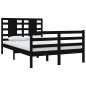 vidaXL Estructura de cama madera maciza de pino negro 120x200 cm vidaXL Estructura de cama madera maciza de pino negro 120x200 cm