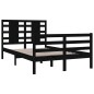 vidaXL Estructura de cama madera maciza de pino negro 120x200 cm vidaXL Estructura de cama madera maciza de pino negro 120x200 cm