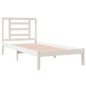 vidaXL Estructura de cama madera maciza de pino blanco 100x200 cm