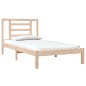 vidaXL Estructura de cama madera maciza de pino 90x190 cm vidaXL Estructura de cama madera maciza de pino 90x190 cm