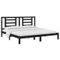 vidaXL Estructura de cama de madera maciza de pino negro 200x200 cm vidaXL Estructura de cama de madera maciza de pino negro 200x200 cm