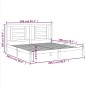 vidaXL Estructura de cama de madera maciza de pino gris 200x200 cm vidaXL Estructura de cama de madera maciza de pino gris 200x200 cm