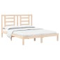 vidaXL Estructura de cama madera maciza de pino 150x200 cm