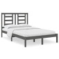 vidaXL Estructura de cama madera maciza de pino gris 120x200 cm vidaXL Estructura de cama madera maciza de pino gris 120x200 cm