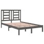 vidaXL Estructura de cama madera maciza de pino gris 120x200 cm vidaXL Estructura de cama madera maciza de pino gris 120x200 cm