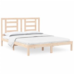 vidaXL Estructura de cama de madera maciza de pino 160x200 cm