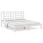 vidaXL Estructura de cama madera maciza super king blanca 180x200 cm vidaXL Estructura de cama madera maciza super king blanca 180x200 cm