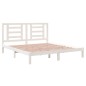 vidaXL Estructura de cama madera maciza super king blanca 180x200 cm vidaXL Estructura de cama madera maciza super king blanca 180x200 cm