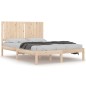vidaXL Estructura de cama madera maciza de pino 140x190 cm vidaXL Estructura de cama madera maciza de pino 140x190 cm