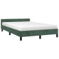 vidaXL Estructura cama con cabecero terciopelo verde oscuro 120x200 cm vidaXL Estructura cama con cabecero terciopelo verde oscuro 120x200 cm