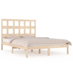 vidaXL Estructura de cama de madera maciza de pino 160x200 cm