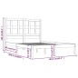 vidaXL Estructura de cama de madera maciza de pino 160x200 cm vidaXL Estructura de cama de madera maciza de pino 160x200 cm