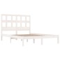 vidaXL Estructura de cama madera maciza de pino blanca 120x200 cm vidaXL Estructura de cama madera maciza de pino blanca 120x200 cm