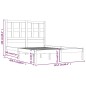 vidaXL Estructura de cama madera maciza de pino blanca 120x200 cm vidaXL Estructura de cama madera maciza de pino blanca 120x200 cm