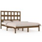 vidaXL Estructura de cama madera maciza de pino marrón miel 140x200 cm vidaXL Estructura de cama madera maciza de pino marrón miel 140x200 cm