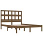 vidaXL Estructura de cama madera maciza de pino marrón miel 140x200 cm vidaXL Estructura de cama madera maciza de pino marrón miel 140x200 cm