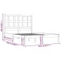 vidaXL Estructura de cama madera maciza de pino marrón miel 140x200 cm vidaXL Estructura de cama madera maciza de pino marrón miel 140x200 cm