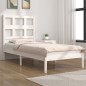 vidaXL Estructura de cama madera maciza de pino blanco 100x200 cm vidaXL Estructura de cama madera maciza de pino blanco 100x200 cm