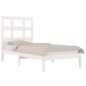vidaXL Estructura de cama madera maciza de pino blanco 100x200 cm vidaXL Estructura de cama madera maciza de pino blanco 100x200 cm
