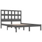 vidaXL Estructura de cama de madera maciza de pino gris 140x190 cm vidaXL Estructura de cama de madera maciza de pino gris 140x190 cm