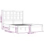vidaXL Estructura de cama madera maciza gris Super King 180x200 cm vidaXL Estructura de cama madera maciza gris Super King 180x200 cm