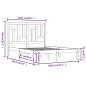 vidaXL Estructura de cama madera de pino doble blanca 135x190 cm vidaXL Estructura de cama madera de pino doble blanca 135x190 cm