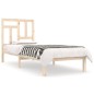 vidaXL Estructura de cama madera maciza de pino 100x200 cm
