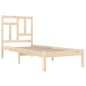 vidaXL Estructura de cama madera maciza de pino 100x200 cm
