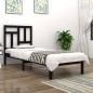 vidaXL Estructura cama individual madera maciza pino negra 90x190 cm vidaXL Estructura cama individual madera maciza pino negra 90x190 cm