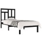 vidaXL Estructura cama individual madera maciza pino negra 90x190 cm vidaXL Estructura cama individual madera maciza pino negra 90x190 cm