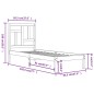 vidaXL Estructura cama individual madera maciza pino negra 90x190 cm vidaXL Estructura cama individual madera maciza pino negra 90x190 cm