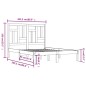 vidaXL Estructura de cama de madera maciza de pino negro 200x200 cm vidaXL Estructura de cama de madera maciza de pino negro 200x200 cm
