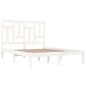 vidaXL Estructura de cama de madera maciza de pino blanca 140x200 cm vidaXL Estructura de cama de madera maciza de pino blanca 140x200 cm