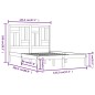vidaXL Estructura de cama de madera maciza de pino blanca 140x200 cm vidaXL Estructura de cama de madera maciza de pino blanca 140x200 cm