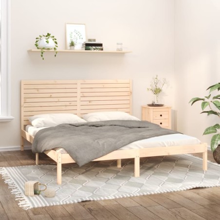 vidaXL Estructura de cama madera maciza 180x200 cm