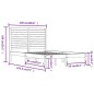 vidaXL Estructura de cama madera maciza 120x190 cm vidaXL Estructura de cama madera maciza 120x190 cm