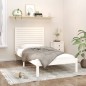 vidaXL Estructura de cama madera maciza de pino blanco 100x200 cm vidaXL Estructura de cama madera maciza de pino blanco 100x200 cm