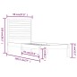 vidaXL Estructura de cama madera maciza 90x190 cm vidaXL Estructura de cama madera maciza 90x190 cm
