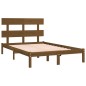 vidaXL Estructura de cama madera maciza de pino marrón miel 200x200 cm