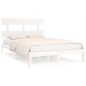 vidaXL Estructura de cama madera maciza blanca super king 180x200 cm vidaXL Estructura de cama madera maciza blanca super king 180x200 cm