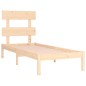 vidaXL Estructura de cama de madera maciza 100x200 cm