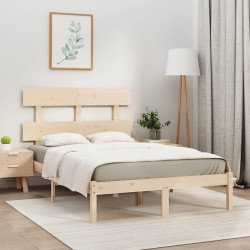 vidaXL Estructura de cama madera maciza de pino 120x200 cm