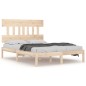 vidaXL Estructura de cama madera maciza 180x200 cm