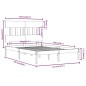 vidaXL Estructura de cama de madera maciza blanca 140x200 cm vidaXL Estructura de cama de madera maciza blanca 140x200 cm